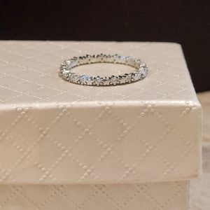 New Eternity Band, Stackable ring sterling silver